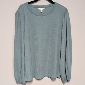 LC Lauren Conrad Light Blue Long Sleeve Blouse